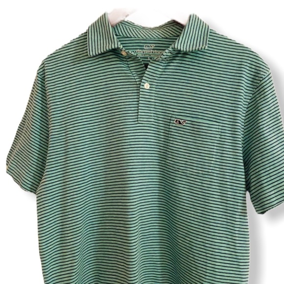 Vineyard Vines Other - VINEYARD VINES Green/Blue Striped Polo